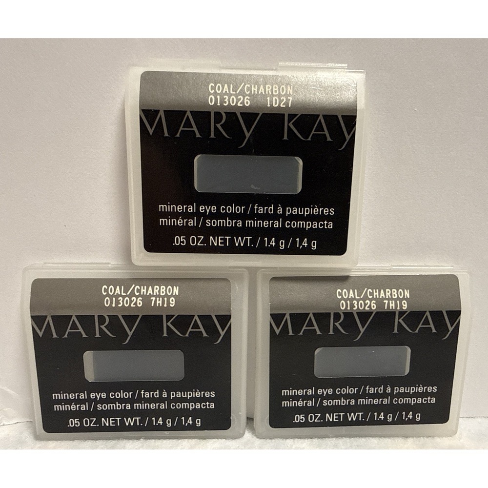 Lot of 3 Mary Kay MINERAL Eye Color COAL #013026 Discontinued New Shadow
